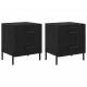 Sonata H Нощен шкаф 2 pcs Черен дъб 40 x 35 x 47.5 см Инженерно дърво