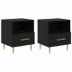 Sonata H Нощно шкафче 2 pcs Черно 40 x 35 x 47.5 см Инженерно дърво