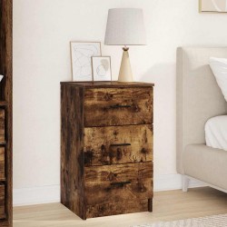Sonata H Нощен шкаф Опушен дъб 38 x 38 x 66 см Инженерно дърво - Noptiere