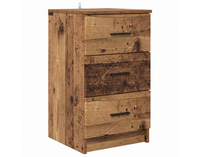 Sonata H Нощен шкаф Старо дърво 38 x 38 x 66 см Инженерно дърво