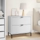 Sonata H Нощно шкафче с чекмедже Бяло 63.5 x 36 x 61 см Инженерно дърво