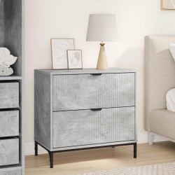Sonata H Нощно шкафче Бетонно сиво 63.5 x 36 x 61 см Инженерно дърво - Noptiere