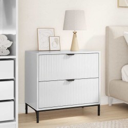 Sonata H Нощно шкафче с чекмедже Бяло Със Силен Гланц 63.5 x 36 x 61 см - Noptiere