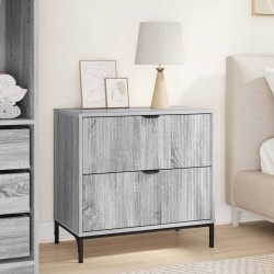 Sonata H Нощно шкафче Сив сонома 63.5 x 36 x 61 см Инженерно дърво - Noptiere