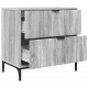 Sonata H Нощно шкафче Сив сонома 63.5 x 36 x 61 см Инженерно дърво