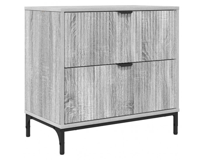Sonata H Нощно шкафче Сив сонома 63.5 x 36 x 61 см Инженерно дърво