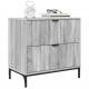 Sonata H Нощно шкафче Сив сонома 63.5 x 36 x 61 см Инженерно дърво