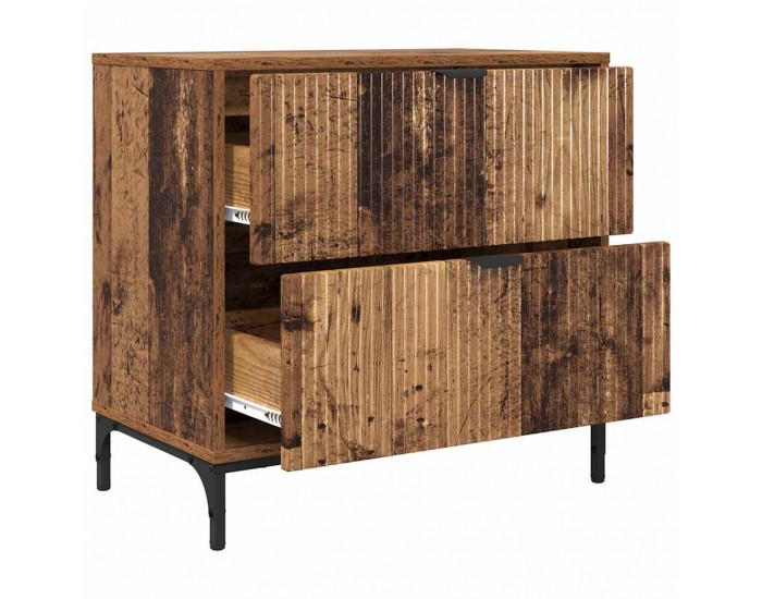 Sonata H Нощно шкафче Старо дърво 63.5 x 36 x 61 см Инженерно дърво