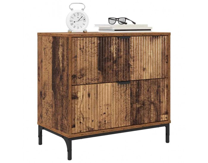Sonata H Нощно шкафче Старо дърво 63.5 x 36 x 61 см Инженерно дърво