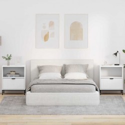 Sonata H Нощни маси 2 pcs Бяло 49 x 36 x 61 см Инженерно дърво - Noptiere