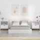 Sonata H Нощни маси 2 pcs Бяло 49 x 36 x 61 см Инженерно дърво