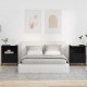 Sonata H Нощни маси 2 pcs Черно 49 x 36 x 61 см Инженерно дърво