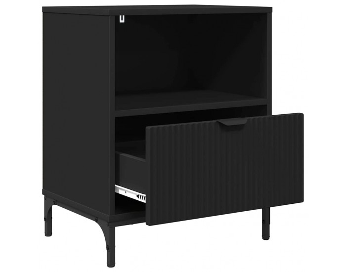 Sonata H Нощни маси 2 pcs Черно 49 x 36 x 61 см Инженерно дърво