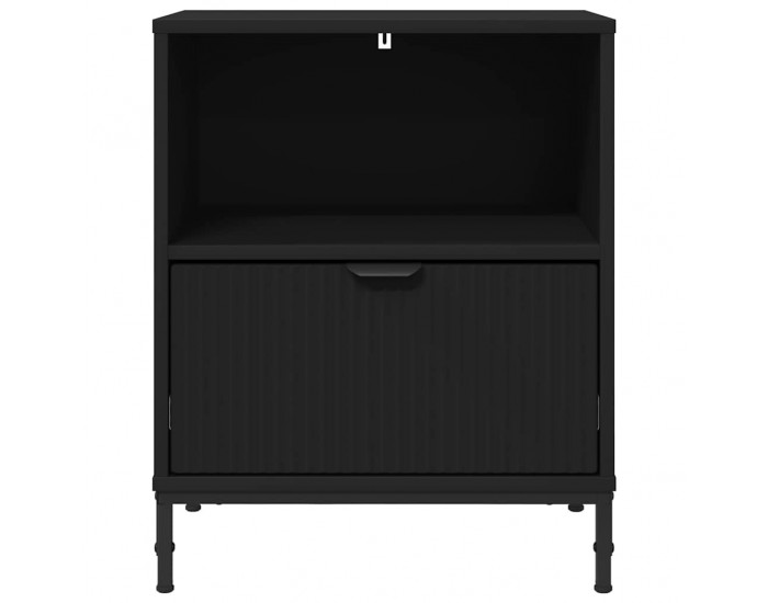 Sonata H Нощни маси 2 pcs Черно 49 x 36 x 61 см Инженерно дърво