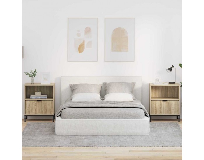 Sonata H Нощни маси 2 pcs дъб сонома 49 x 36 x 61 см Инженерно дърво