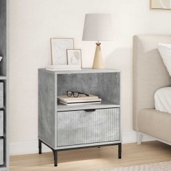 Sonata H Нощно шкафче Бетонно сиво 49 x 36 x 61 см Инженерно дърво - Noptiere