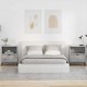 Sonata H Нощни маси 2 pcs Бетонно сиво 49 x 36 x 61 см Инженерно дърво