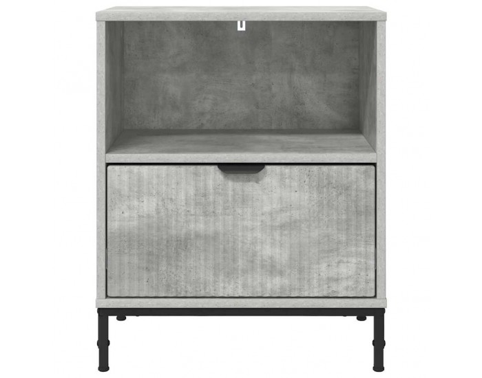 Sonata H Нощни маси 2 pcs Бетонно сиво 49 x 36 x 61 см Инженерно дърво