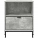 Sonata H Нощни маси 2 pcs Бетонно сиво 49 x 36 x 61 см Инженерно дърво
