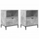 Sonata H Нощни маси 2 pcs Бетонно сиво 49 x 36 x 61 см Инженерно дърво