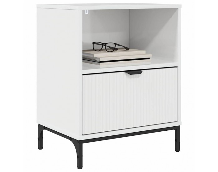Sonata H Нощни маси 2 pcs Бяло Със Силен Гланц 49 x 36 x 61 см