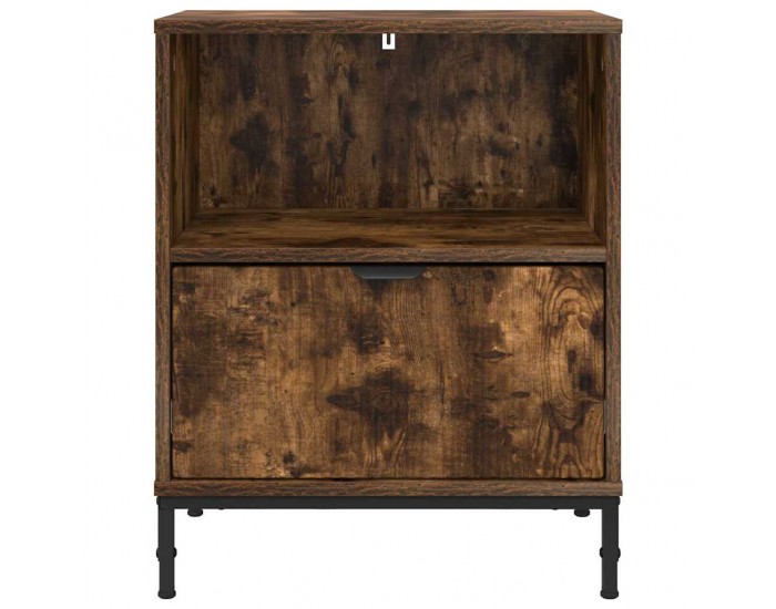 Sonata H Нощни маси 2 pcs Опушен дъб 49 x 36 x 61 см Инженерно дърво
