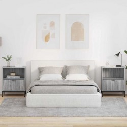 Sonata H Нощни маси 2 pcs Сив сонома 49 x 36 x 61 см Инженерно дърво - Noptiere