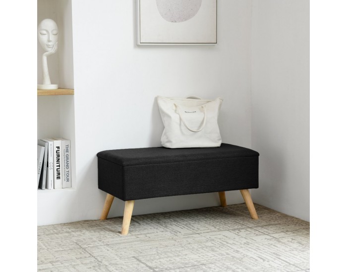 Ракла за седалка Salford 79x39,5x39,5 см черна []