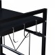 Sorsele регулируем кухненски рафт 79x40-63x32 см черен []