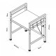 Sorsele регулируем кухненски рафт 48x40-63x32 см черен []