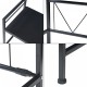 Sorsele регулируем кухненски рафт 48x40-63x32 см черен []