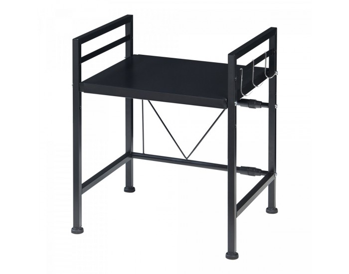 Sorsele регулируем кухненски рафт 48x40-63x32 см черен []