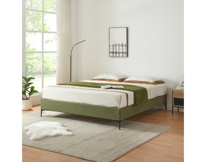 Двойно легло Lilla Cord 180x200 cm Green []