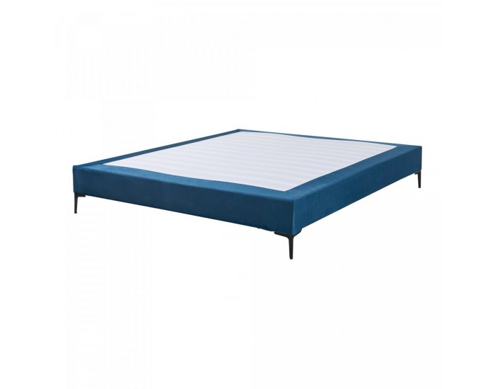 Двойно легло Lilla velvet 180x200 см синьо []