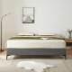 Двойно легло Lilla Textil 180x200 см тъмно сиво []