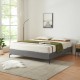 Двойно легло Lilla Textil 180x200 см тъмно сиво []