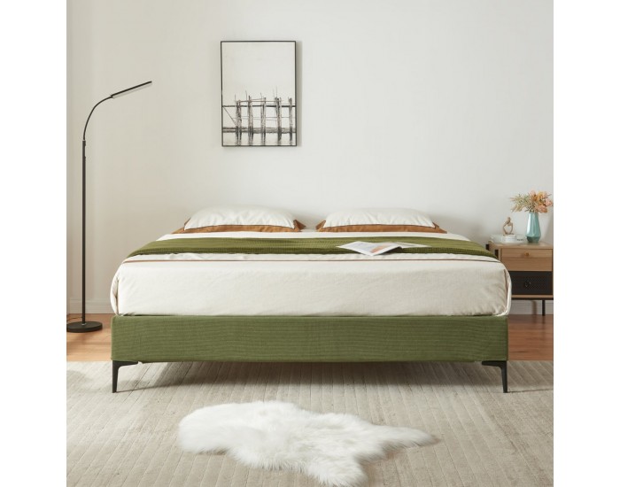 Двойно легло Lilla Cord 140x200 cm Green []
