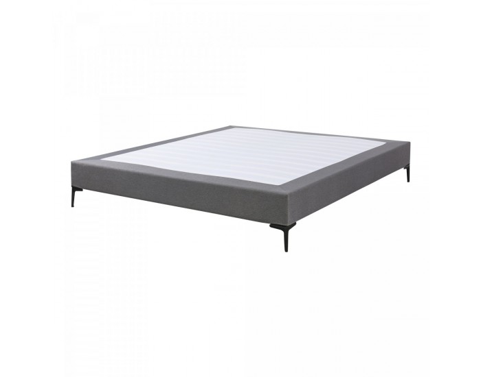 Двойно легло Lilla Textil 140x200 см тъмно сиво []