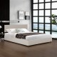 Тапицирано легло Juva Cord с ламелна рамка 140x200 см Beige Corium