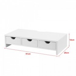 Стойка за монитор Ruovesi 12x51x25cm бяла [] - Papetărie