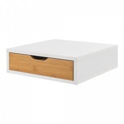Кутия за чекмедже Vieremä 9x30x31cm бяла/бамбукова визия [] - Papetărie