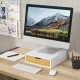 Кутия за чекмедже Vieremä 9x30x31cm бяла/бамбукова визия []