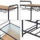 Стойка за вино Hustadvika 120x61x33см черно/дъб []