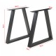 Комплект рамки за маса от 2 бр. Lyngby 72x55/70см черни []