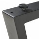 Комплект рамки за маса от 2 бр. Lyngby 72x55/70см черни []