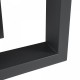 Комплект рамки за маса от 2 бр. Marstal 42x40см черни []