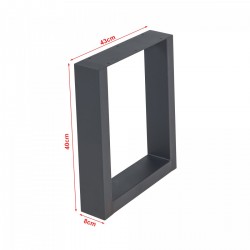 Комплект рамки за маса от 2 Lülsfeld 40x43cm черен [] - Sonata G