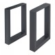 Комплект рамки за маса от 2 стоманени Makers 43x30 см черни []