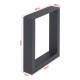 Комплект рамки за маса от 2 стоманени Makers 43x40 см черни []