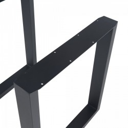 Комплект рамки за маса от 2 броя Makers стомана 72x60 см черен [] - Mese